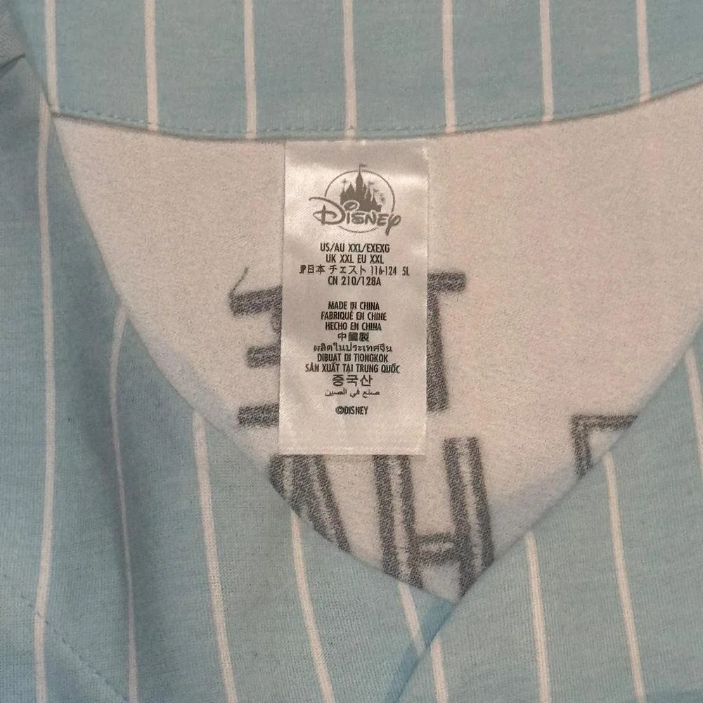 Disneyland Pinstripe Baseballs Jersey